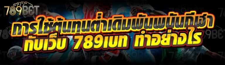 การใช้ต้นทุนต่ำเดิมพันพนันกีฬา กับเว็บ 789เบท ทำอย่างไร
