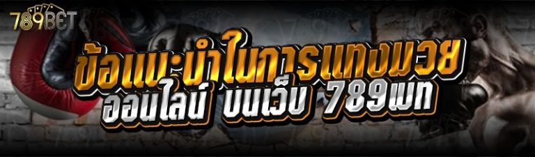 ข้อแนะนำในการแทงมวยออนไลน์ บนเว็บ 789เบท