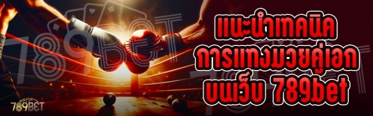 แนะนำเทคนิคการแทงมวยคู่เอก บนเว็บ 789bet