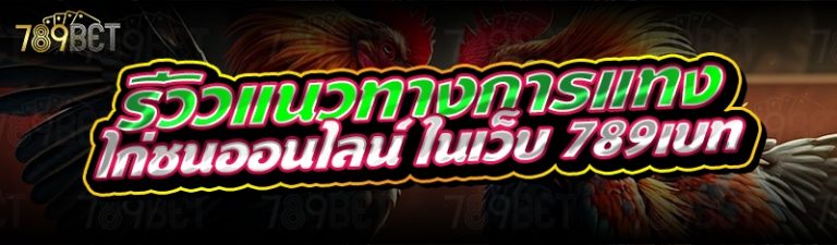 รีวิวแนวทางการแทงไก่ชนออนไลน์ ในเว็บ 789เบท